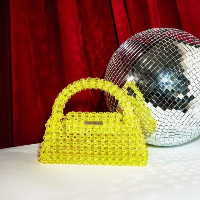 Esther - Bolso de mano cubierto de perlas