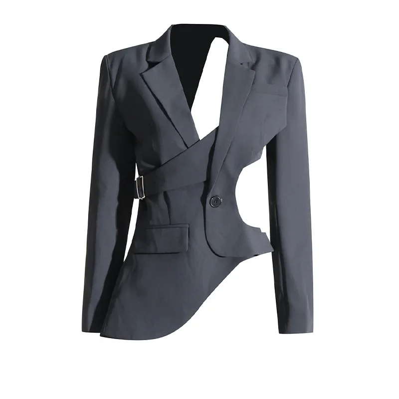 Noelia - Blazer con corte asimétrico y campana