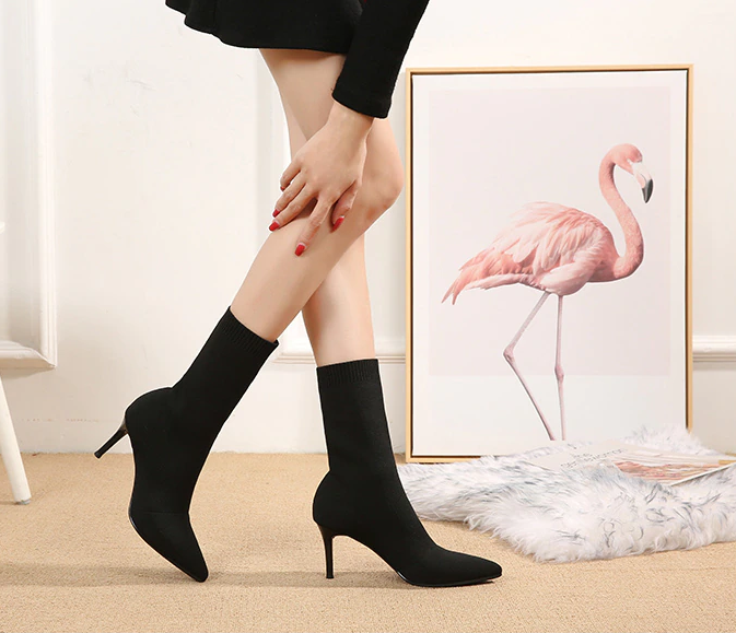 Ana - Zapatos de tacón alto de punto