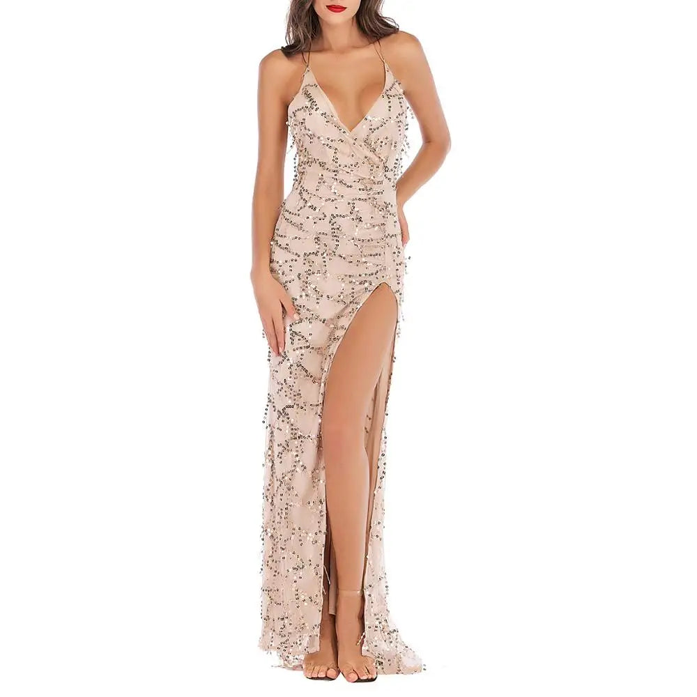 Sarah - Vestido irregular con lentejuelas