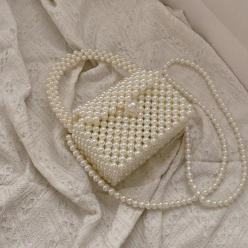 Cecilia - Bolso de mano con perlas