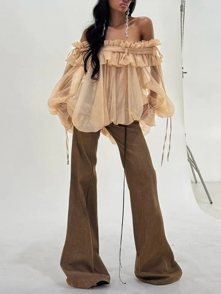 Ari - Blusa holgada de parches