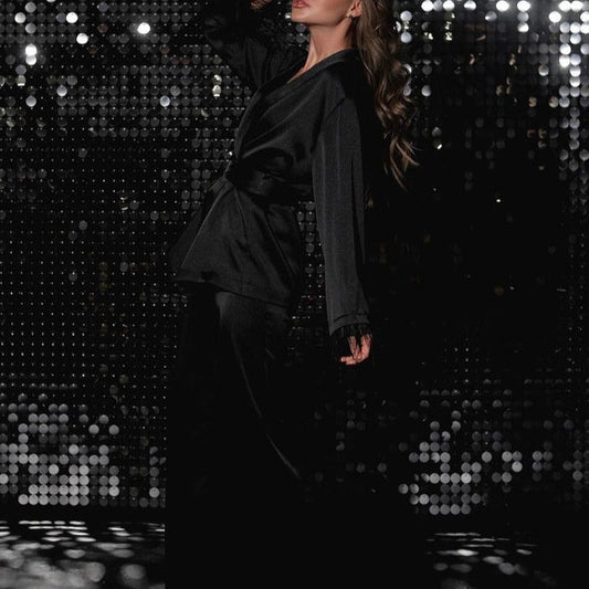 Yasmin - Conjunto de plumas de satén