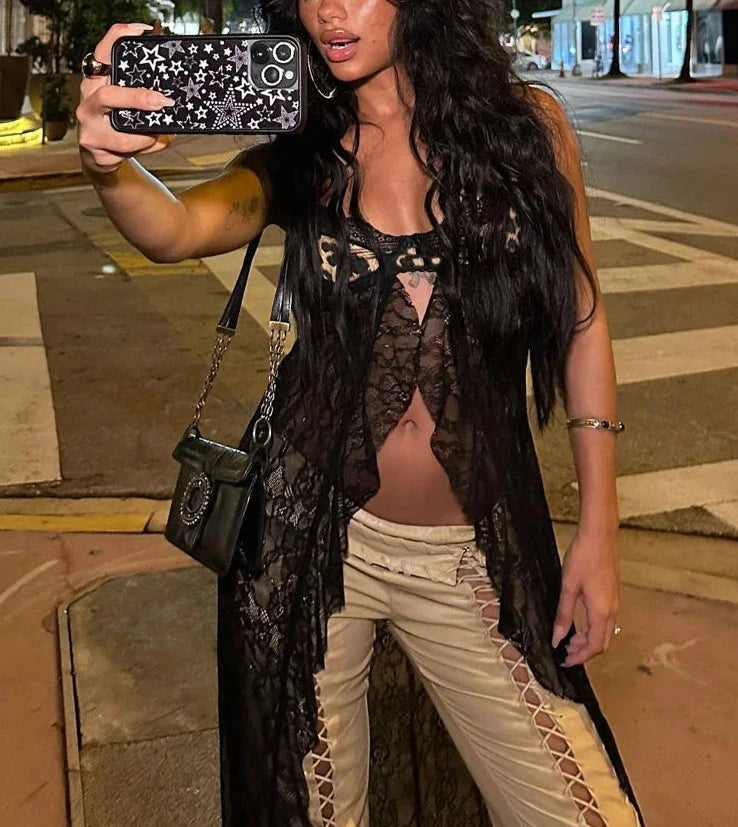 Celine - Blusa con volantes de parches