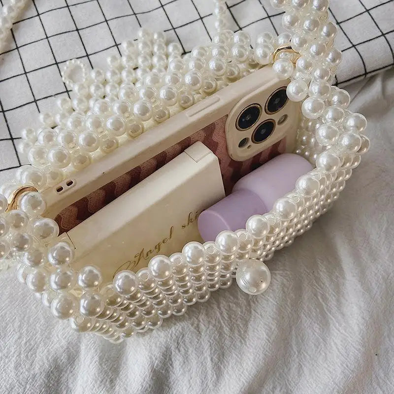 Cecilia - Bolso de mano con perlas