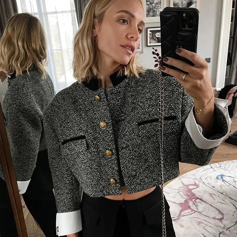 Farah - Chaqueta de tweed francés