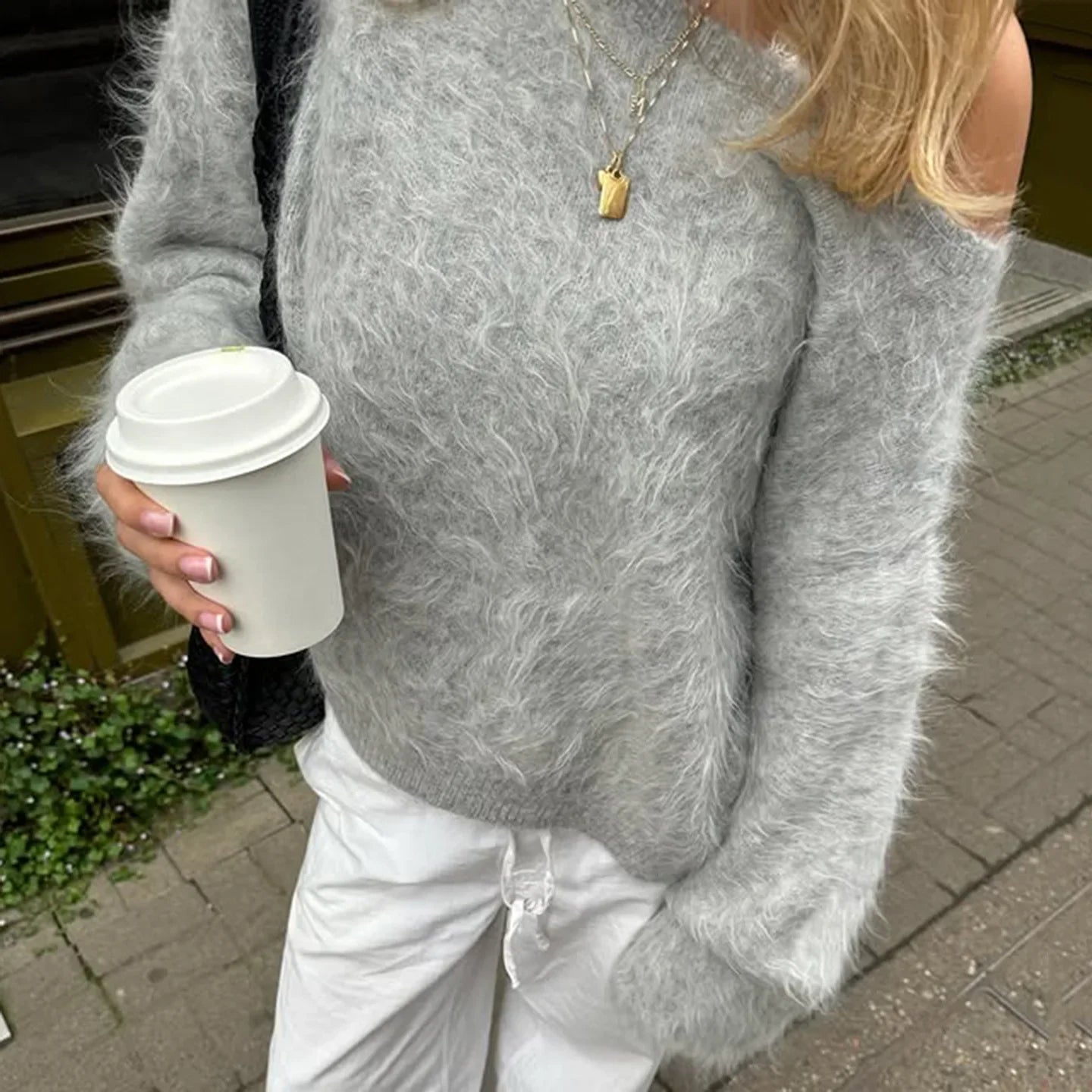 Sabrina - Suéter holgado de felpa