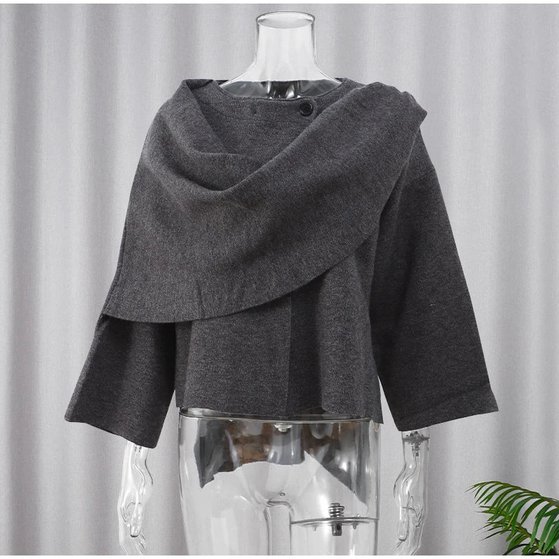 Lorena - Chaqueta con cuello de bufanda