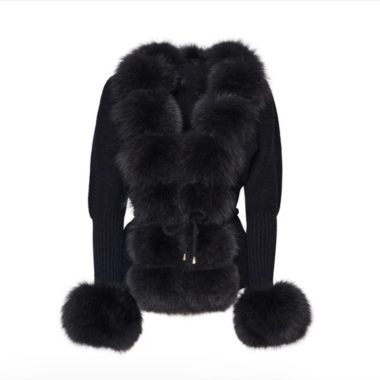 Isidora - Cárdigan de piel