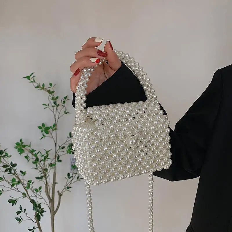 Cecilia - Bolso de mano con perlas
