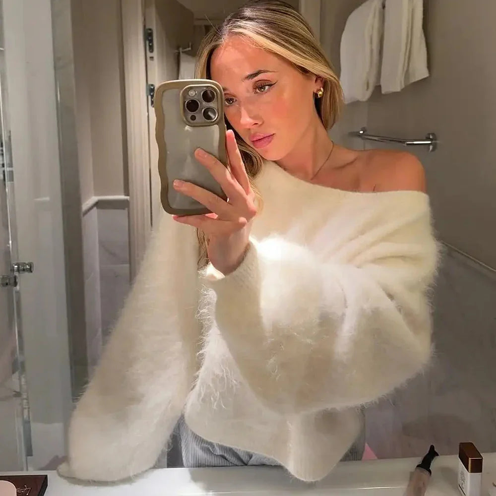 Sabrina - Suéter holgado de felpa