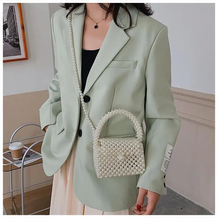 Cecilia - Bolso de mano con perlas